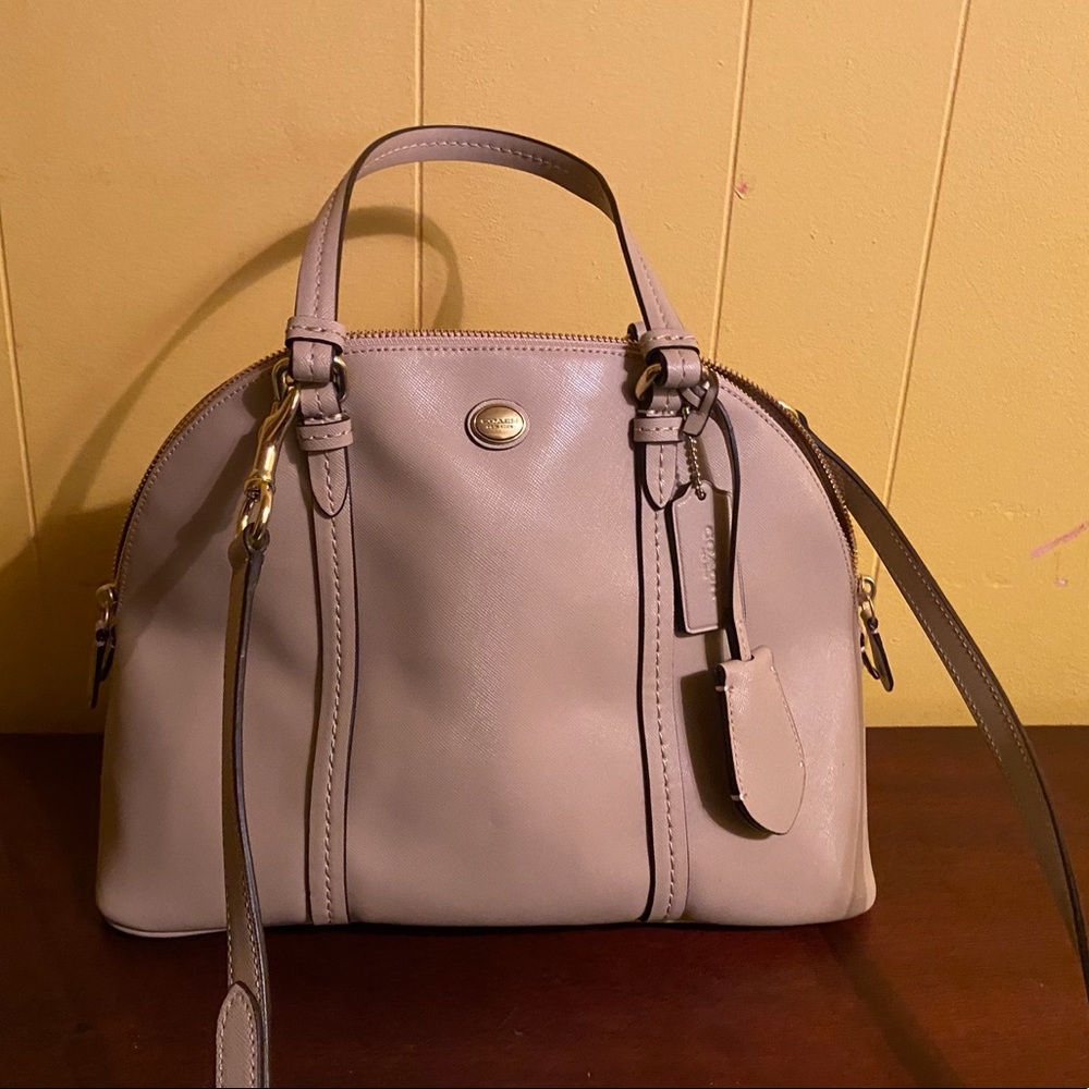 Coach Beige Satchel